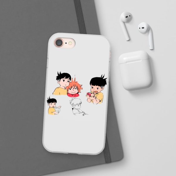 Ponyo Plush - Ponyo and Sosuke Sketch iPhone Cases-Accessories, Phone Case, ponyo, Ponyo Plush