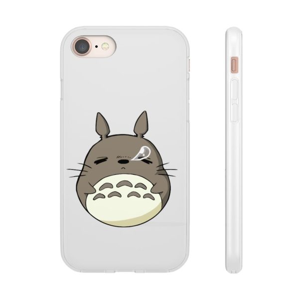 Totoro Umbrella - Sleepy Totoro iPhone Cases-Accessories, My Neighbor Totoro, Phone Case, Totoro Umbrella