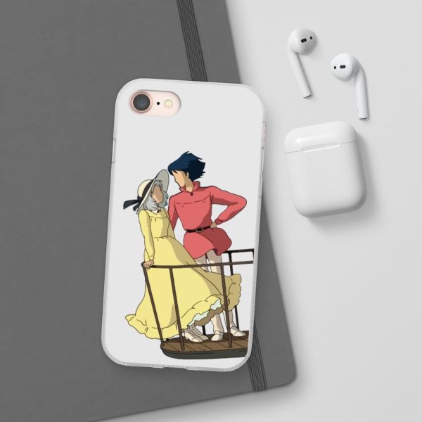 Sheet Music Howl's Moving Castle - Howl’s Moving Castle – Sophie and Howl Gazing at Each other iPhone Cases-Accessories, Howl's Moving Castle, Phone Case, Sheet Music Howl's Moving Castle