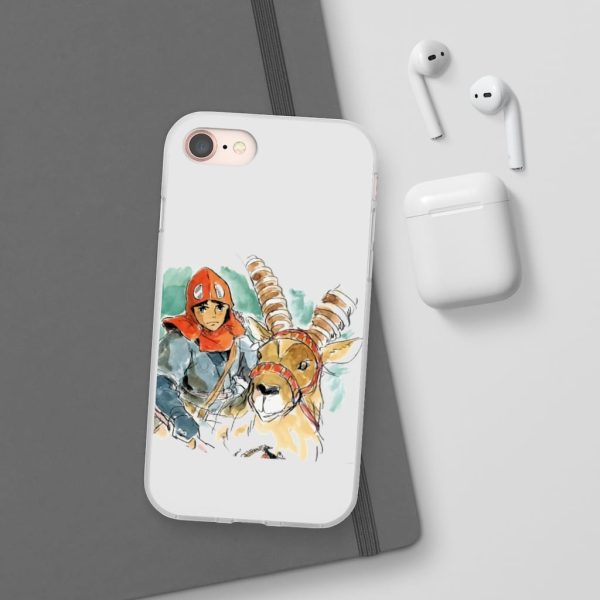 Princess Mononoke Characters - Princess Mononoke – Ashitaka Water Color iPhone Cases-Accessories, Phone Case, princess mononoke, Princess Mononoke Characters