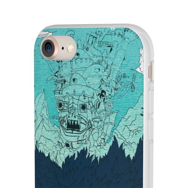 Witch Howl's Moving Castle - Howl’s Moving Castle Blue Tone Art iPhone Cases-Accessories, Howl's Moving Castle, Phone Case, Witch Howl's Moving Castle