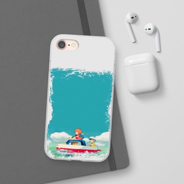 Ponyo Dad - Ponyo and Sosuke on Boat iPhone Cases-Accessories, Phone Case, ponyo, Ponyo Dad