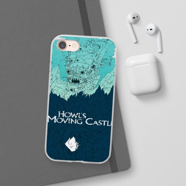 Witch Howl's Moving Castle - Howl’s Moving Castle Blue Tone Art iPhone Cases-Accessories, Howl's Moving Castle, Phone Case, Witch Howl's Moving Castle