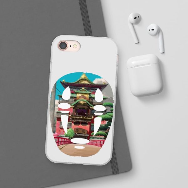 Spirited Away Streaming - Spirited Away –  The Bathhouse Ft. No Face iPhone Cases-Accessories, kaonashi, no face, Phone Case, Spirited Away, Spirited Away Streaming