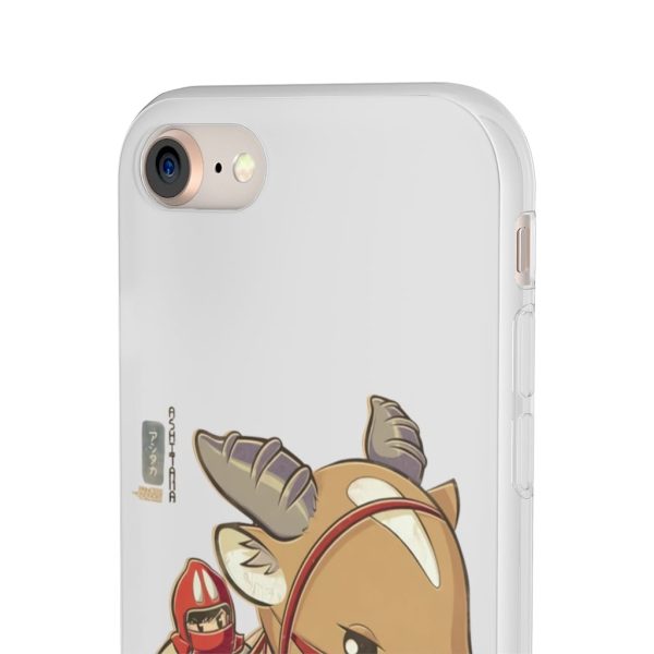 Ashitaka Princess Mononoke - Princess Mononoke Ashitaka and Yakul Chibi iPhone Cases-Accessories, Ashitaka Princess Mononoke, Phone Case, princess mononoke