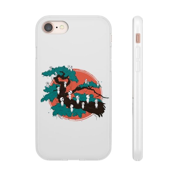 Anime Film Princess Mononoke - Tree Spirits by the Red Moon iPhone Cases-Accessories, Anime Film Princess Mononoke, Phone Case, princess mononoke