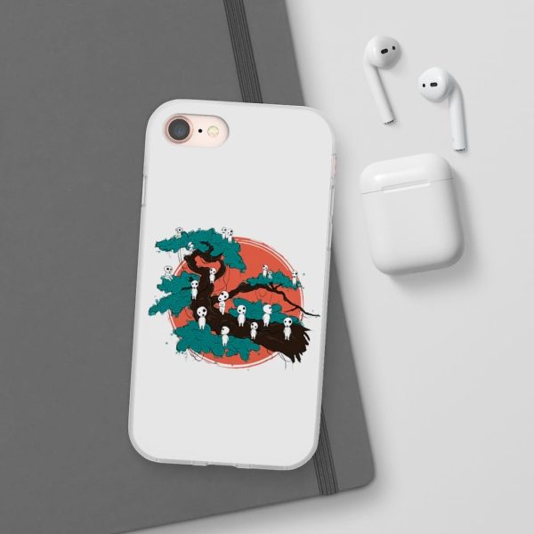 Anime Film Princess Mononoke - Tree Spirits by the Red Moon iPhone Cases-Accessories, Anime Film Princess Mononoke, Phone Case, princess mononoke