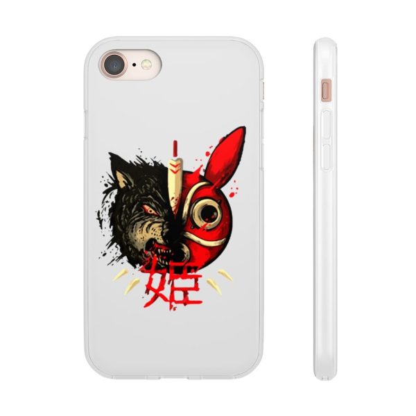 San Princess Mononoke - Princess Mononoke Mask & Wolf iPhone Cases-Accessories, Phone Case, princess mononoke, San Princess Mononoke