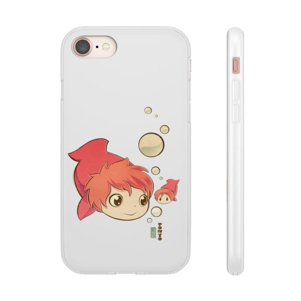 Studio Ghibli Icons Ponyo - Ponyo Chibi iPhone Cases-Accessories, Phone Case, ponyo, Studio Ghibli Icons Ponyo