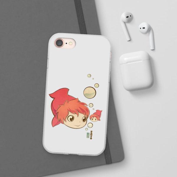 Studio Ghibli Icons Ponyo - Ponyo Chibi iPhone Cases-Accessories, Phone Case, ponyo, Studio Ghibli Icons Ponyo