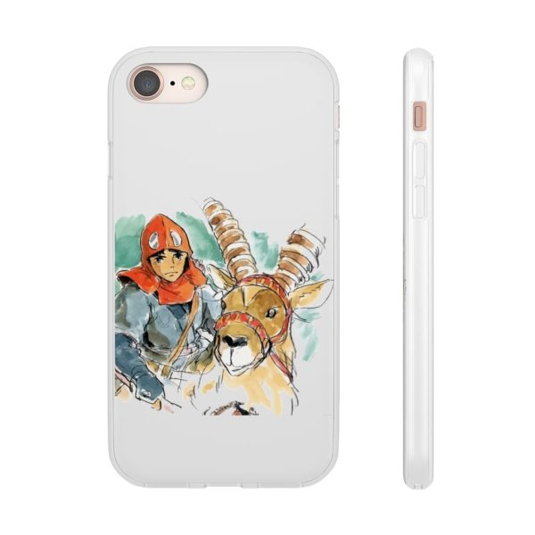 Princess Mononoke Characters - Princess Mononoke – Ashitaka Water Color iPhone Cases-Accessories, Phone Case, princess mononoke, Princess Mononoke Characters