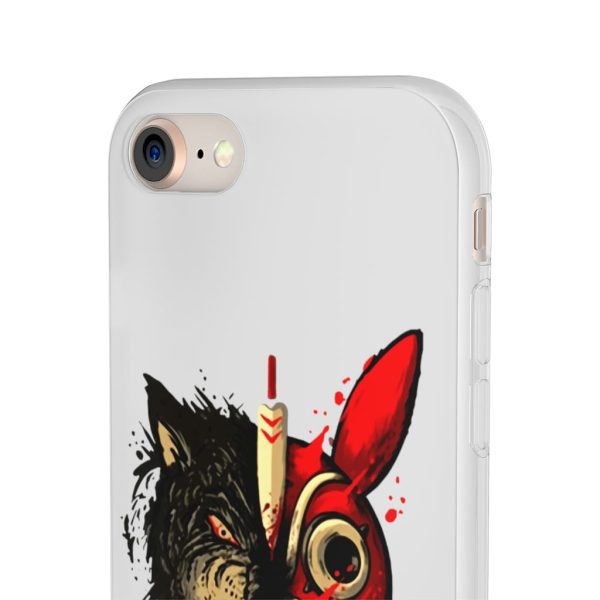 San Princess Mononoke - Princess Mononoke Mask & Wolf iPhone Cases-Accessories, Phone Case, princess mononoke, San Princess Mononoke