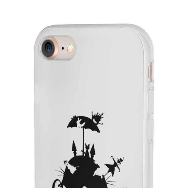 Totoro Soot Gremlins - Studio Ghibli Black & White Art Compilation iPhone Cases-Accessories, Laputa: Castle in the Sky, My Neighbor Totoro, Phone Case, Totoro Soot Gremlins