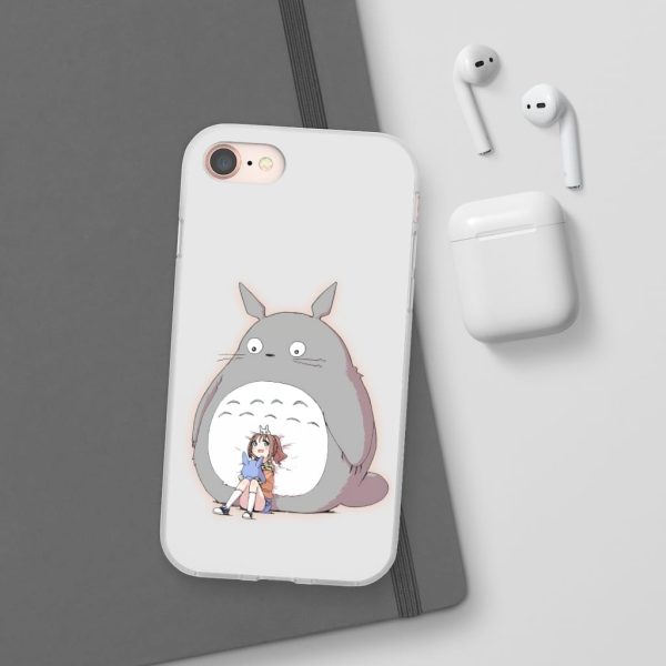 Totoro Concrete Facebook - Totoro and the little girl iPhone Cases-Accessories, My Neighbor Totoro, Phone Case, Totoro Concrete Facebook