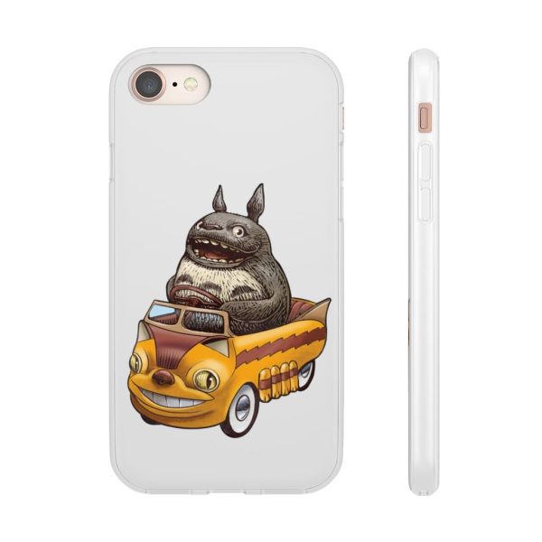 My Neighbor Totoro Cat Bus - Totoro driving Catbus iPhone Cases-Accessories, My Neighbor Totoro, My Neighbor Totoro Cat Bus, Phone Case