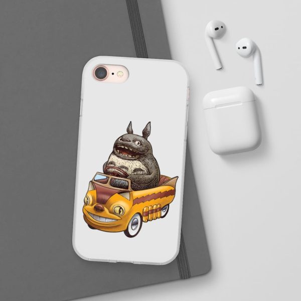 My Neighbor Totoro Cat Bus - Totoro driving Catbus iPhone Cases-Accessories, My Neighbor Totoro, My Neighbor Totoro Cat Bus, Phone Case