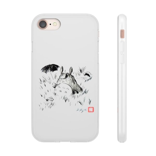 Dai-totoro - Totoro And The Girls Ink Painting iPhone Cases-Accessories, Dai-totoro, My Neighbor Totoro, Phone Case