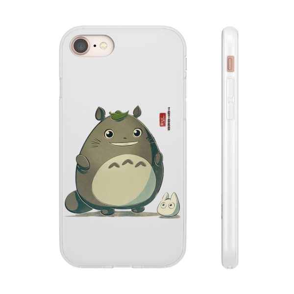 Totoro Wallpaper - Totoro Cute Chibi iPhone Cases-Accessories, My Neighbor Totoro, Phone Case, Totoro Wallpaper