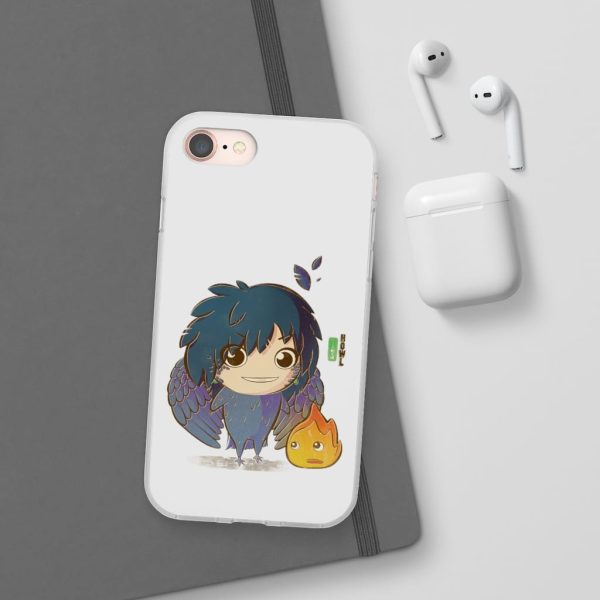 Howl's Moving Castle Calcifer - Howl’s Moving Castle – Howl Chibi iPhone Cases-Accessories, Howl's Moving Castle, Howl's Moving Castle Calcifer, Phone Case