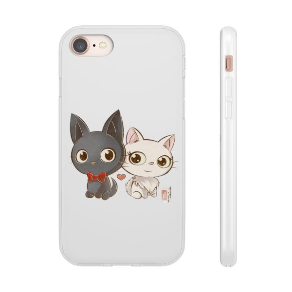 Kiki's Delivery Service Wallpaper - Kiki’s Delivery Service – Jiji and Lily Chibi iPhone Cases-Accessories, Kiki's Delivery Service, Kiki's Delivery Service Wallpaper, Phone Case