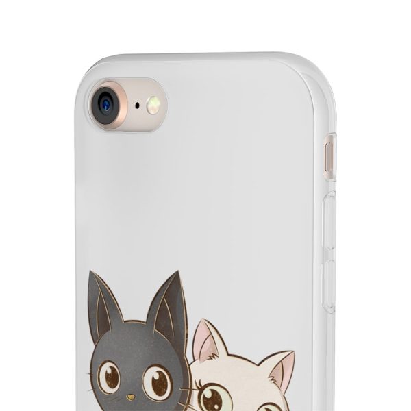 Kiki's Delivery Service Wallpaper - Kiki’s Delivery Service – Jiji and Lily Chibi iPhone Cases-Accessories, Kiki's Delivery Service, Kiki's Delivery Service Wallpaper, Phone Case