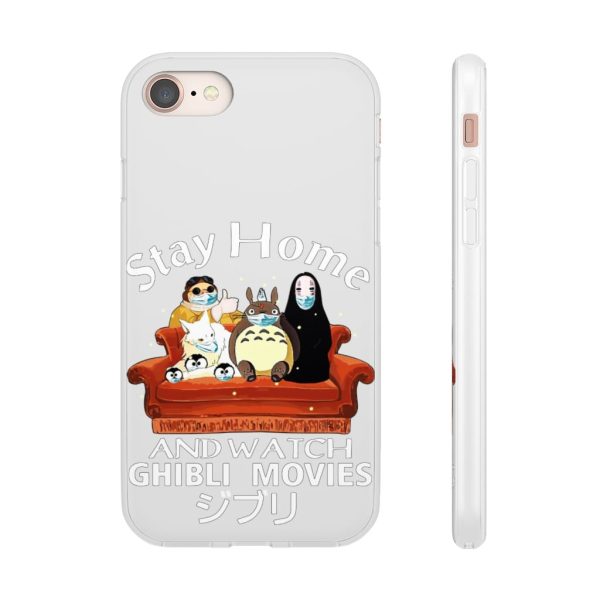 Stay Home and Watch Ghibli Movie iPhone Cases-Accessories, Phone Case