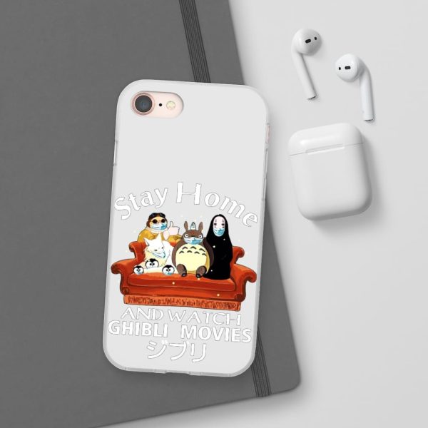 Stay Home and Watch Ghibli Movie iPhone Cases-Accessories, Phone Case