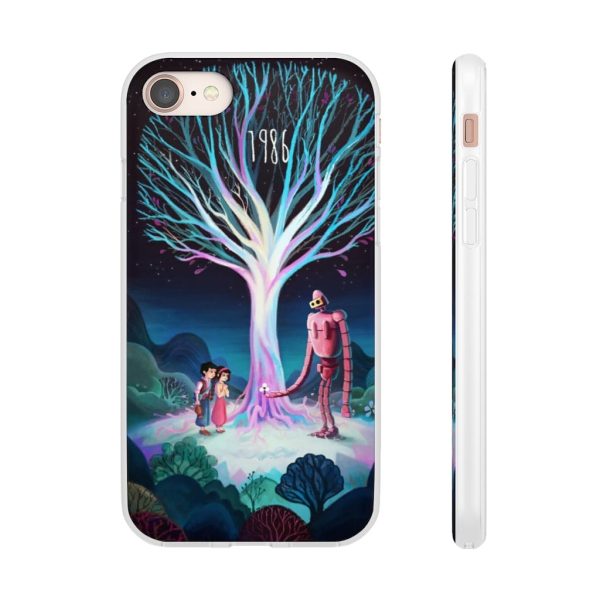 Laputa Castle In The Sky English Cast - Laputa: Castle in The Sky 1986 Illustration iPhone Cases-Accessories, Laputa Castle In The Sky English Cast, Laputa: Castle in the Sky, Phone Case