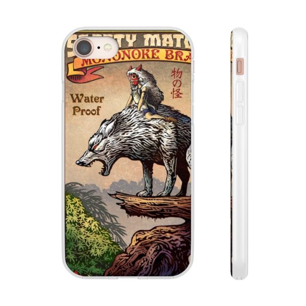 Princess Mononoke Character - Princess Mononoke and The Wolf on Top iPhone Cases-Accessories, Phone Case, princess mononoke, Princess Mononoke Character