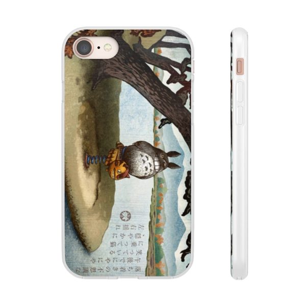 Totoro Bag - Totoro on the Catbus Spring Ride iPhone Cases-Accessories, My Neighbor Totoro, Phone Case, Totoro Bag