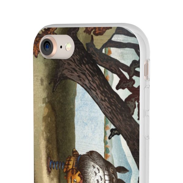 Totoro Bag - Totoro on the Catbus Spring Ride iPhone Cases-Accessories, My Neighbor Totoro, Phone Case, Totoro Bag