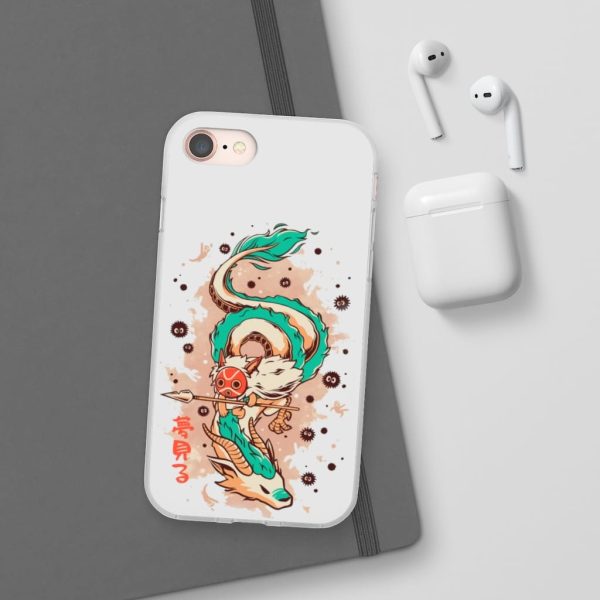 Princess Mononoke Ainu Influence - Princess Mononoke on the Dragon iPhone Cases-Accessories, Phone Case, princess mononoke, Princess Mononoke Ainu Influence