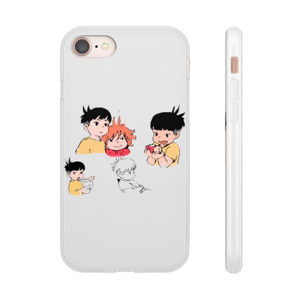 Ponyo Plush - Ponyo and Sosuke Sketch iPhone Cases-Accessories, Phone Case, ponyo, Ponyo Plush