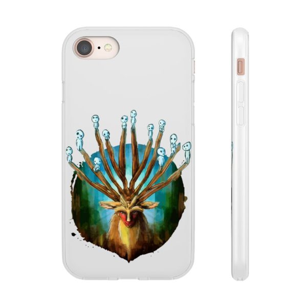 Studio Ghibli Films Princess Mononoke - Princess Mononoke – Shishigami and The Tree Spirit iPhone Cases-Accessories, Phone Case, princess mononoke, Studio Ghibli Films Princess Mononoke