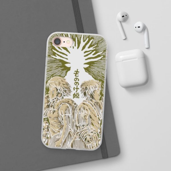 San Princess Mononoke - Princess Mononoke – San and Ashitaka iPhone Cases-Accessories, Phone Case, princess mononoke, San Princess Mononoke