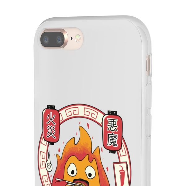 Howl's Moving Castle Explained - Howl’s Moving Castle – Calcifer Loves Ramen iPhone Cases-Accessories, Howl's Moving Castle, Howl's Moving Castle Explained, Phone Case