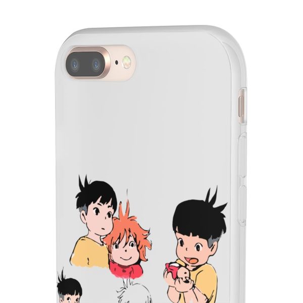 Ponyo Plush - Ponyo and Sosuke Sketch iPhone Cases-Accessories, Phone Case, ponyo, Ponyo Plush