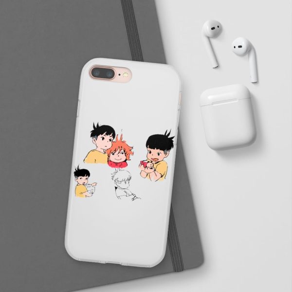 Ponyo Plush - Ponyo and Sosuke Sketch iPhone Cases-Accessories, Phone Case, ponyo, Ponyo Plush