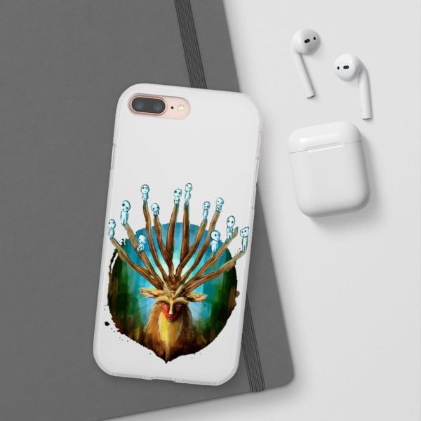 Studio Ghibli Films Princess Mononoke - Princess Mononoke – Shishigami and The Tree Spirit iPhone Cases-Accessories, Phone Case, princess mononoke, Studio Ghibli Films Princess Mononoke