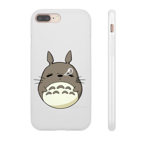 Totoro Umbrella - Sleepy Totoro iPhone Cases-Accessories, My Neighbor Totoro, Phone Case, Totoro Umbrella