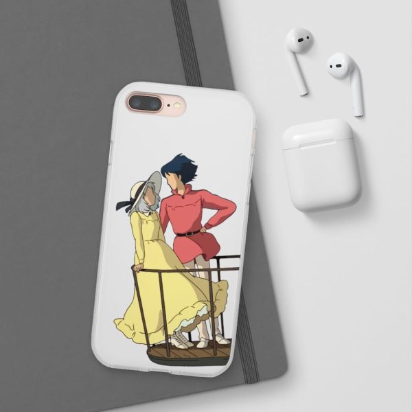 Sheet Music Howl's Moving Castle - Howl’s Moving Castle – Sophie and Howl Gazing at Each other iPhone Cases-Accessories, Howl's Moving Castle, Phone Case, Sheet Music Howl's Moving Castle