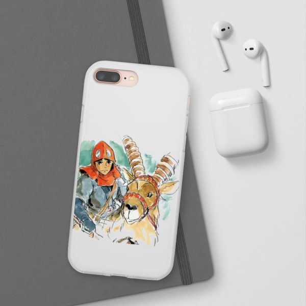 Princess Mononoke Characters - Princess Mononoke – Ashitaka Water Color iPhone Cases-Accessories, Phone Case, princess mononoke, Princess Mononoke Characters