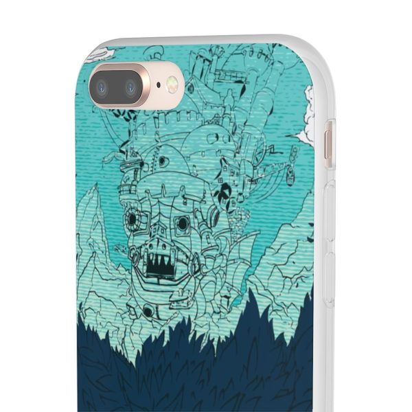 Witch Howl's Moving Castle - Howl’s Moving Castle Blue Tone Art iPhone Cases-Accessories, Howl's Moving Castle, Phone Case, Witch Howl's Moving Castle