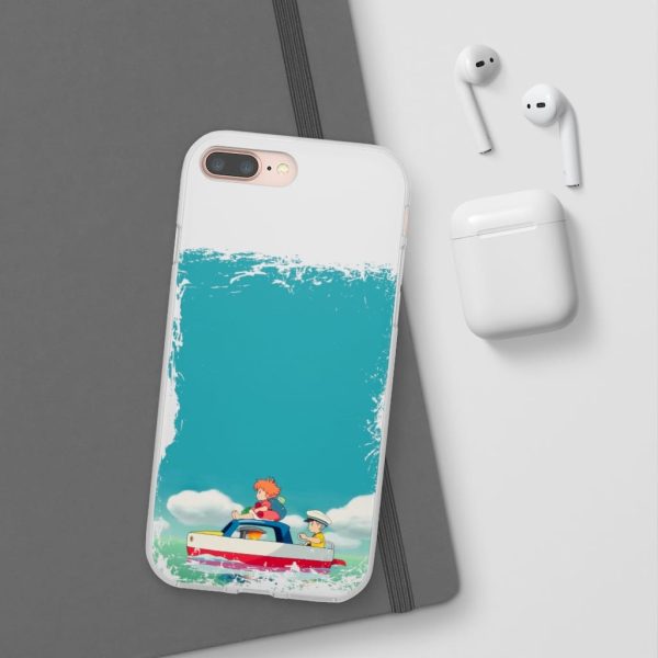 Ponyo Dad - Ponyo and Sosuke on Boat iPhone Cases-Accessories, Phone Case, ponyo, Ponyo Dad