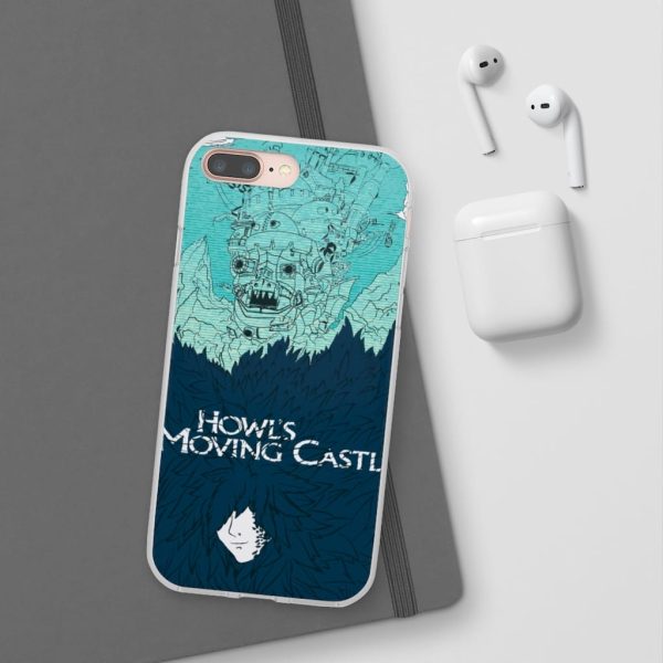 Witch Howl's Moving Castle - Howl’s Moving Castle Blue Tone Art iPhone Cases-Accessories, Howl's Moving Castle, Phone Case, Witch Howl's Moving Castle