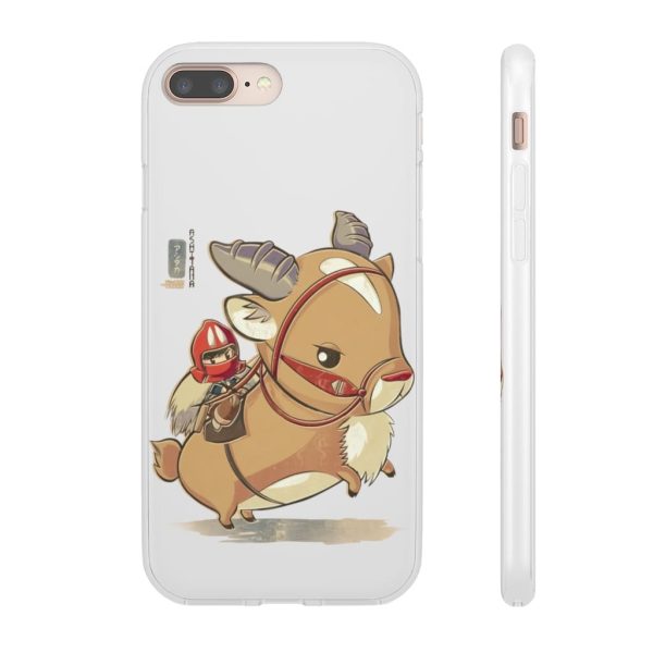 Ashitaka Princess Mononoke - Princess Mononoke Ashitaka and Yakul Chibi iPhone Cases-Accessories, Ashitaka Princess Mononoke, Phone Case, princess mononoke