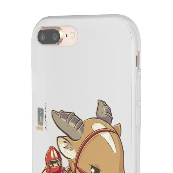 Ashitaka Princess Mononoke - Princess Mononoke Ashitaka and Yakul Chibi iPhone Cases-Accessories, Ashitaka Princess Mononoke, Phone Case, princess mononoke