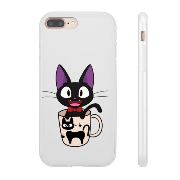 Figures Set Ghibli Ga Ippai Yubin Ningyou Kiki's Delivery Service - Jiji in the Cat Cup iPhone Cases-Accessories, Figures Set Ghibli Ga Ippai Yubin Ningyou Kiki's Delivery Service, Kiki's Delivery Service, Phone Case