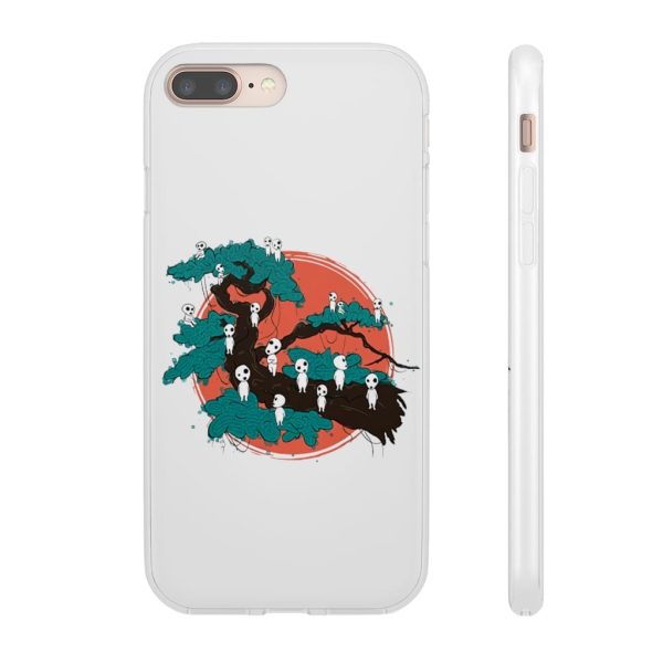 Anime Film Princess Mononoke - Tree Spirits by the Red Moon iPhone Cases-Accessories, Anime Film Princess Mononoke, Phone Case, princess mononoke