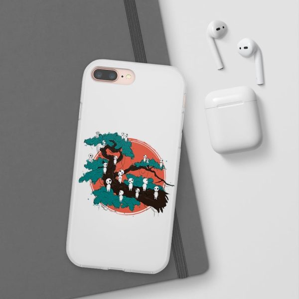 Anime Film Princess Mononoke - Tree Spirits by the Red Moon iPhone Cases-Accessories, Anime Film Princess Mononoke, Phone Case, princess mononoke